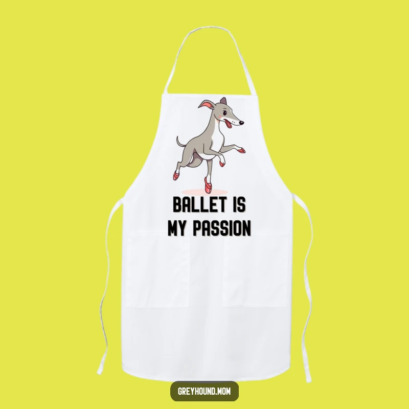 Funny Greyhound Ballet Apron: Cook with Comedic Grace Gift