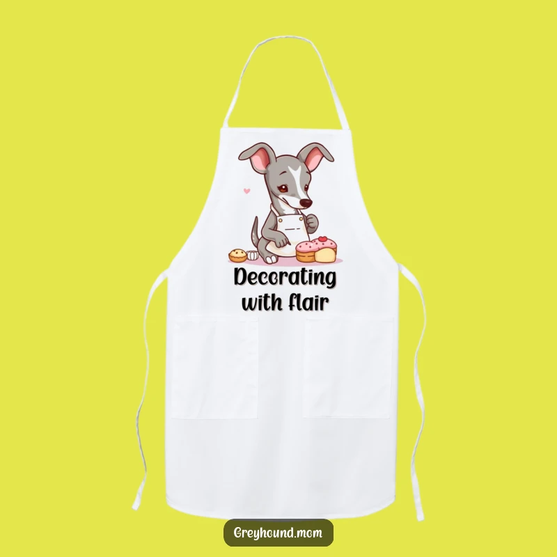 Funny Greyhound Baker Apron: Decorate with Flair - Perfect Gift for Pastry Chefs