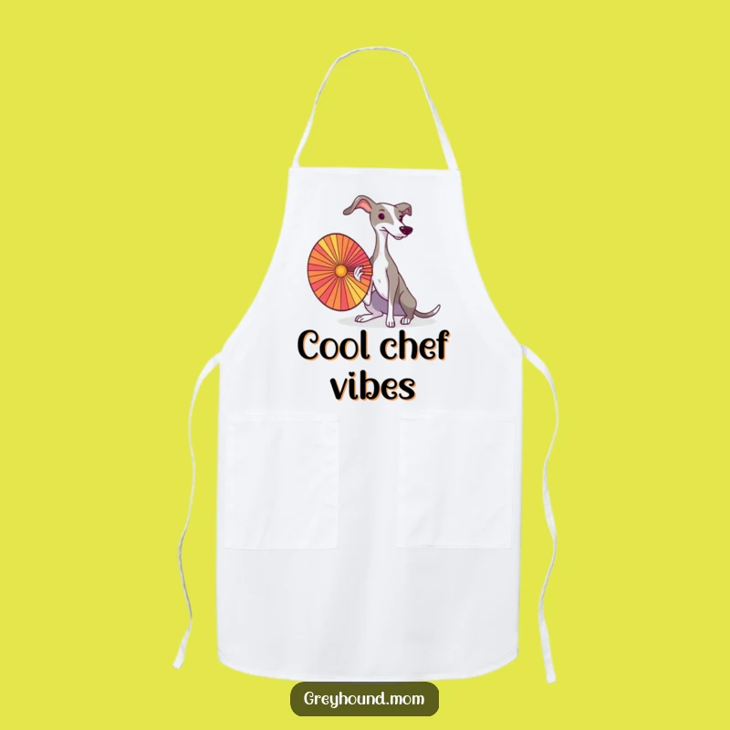 Elegant Greyhound Chef Apron: Stay Cool in the Kitchen Gift