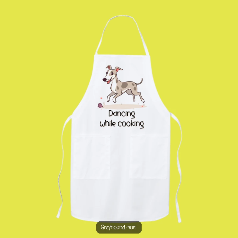 Funny Greyhound Joyful Apron: Happy Chef for Cheerful Cooking