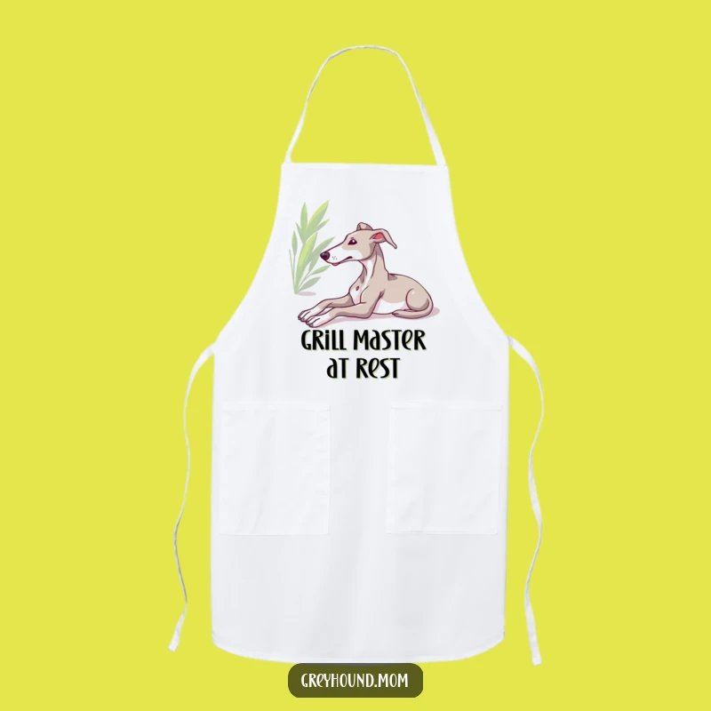 Funny Greyhound Sun Apron - Kitchen Calm for Dog Lovers Gift!