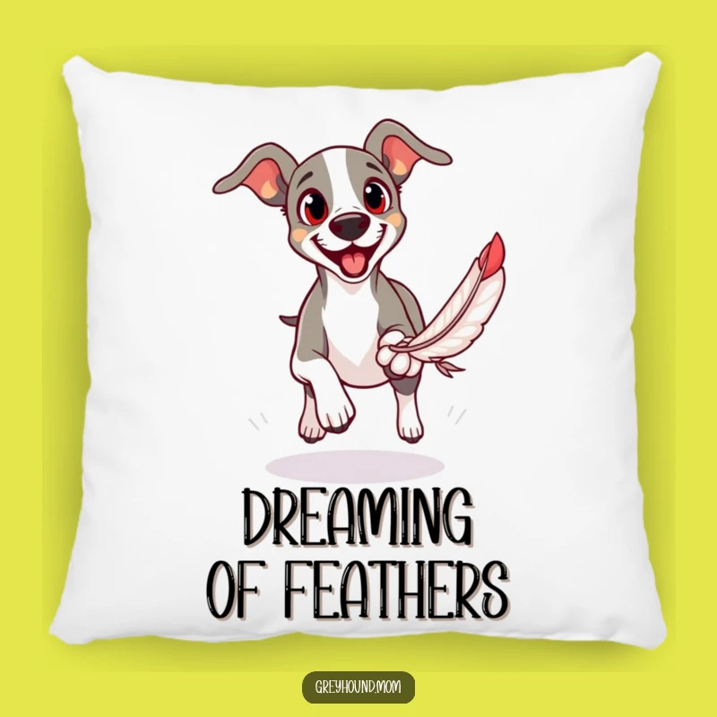 Funny Greyhound Pillow: Cozy Comfort for the Playful Pup Parent
