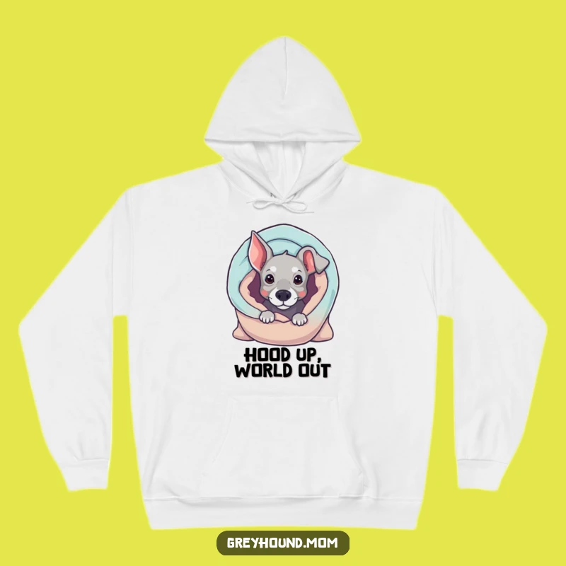 Cozy Funny Greyhound Blanket Hoodie - Warm and Hilarious Dog Gift!