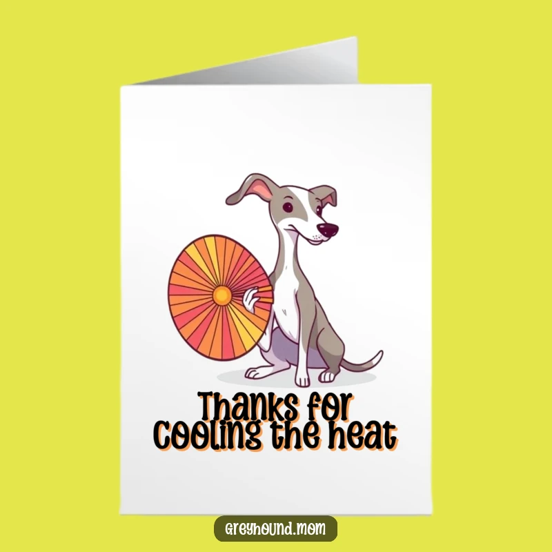 Free Printable Greyhound Fan Thank You Card: Chic DIY Appreciation!