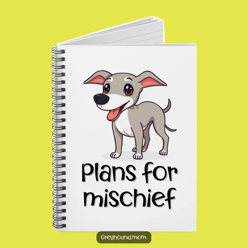 Funny Greyhound Notebook: Ready for Fun Ideas, Perfect Funny Gift for Planners
