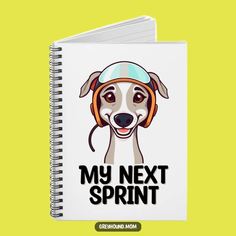 Funny Greyhound Notebook - Racer's Log, A Great Funny Gift