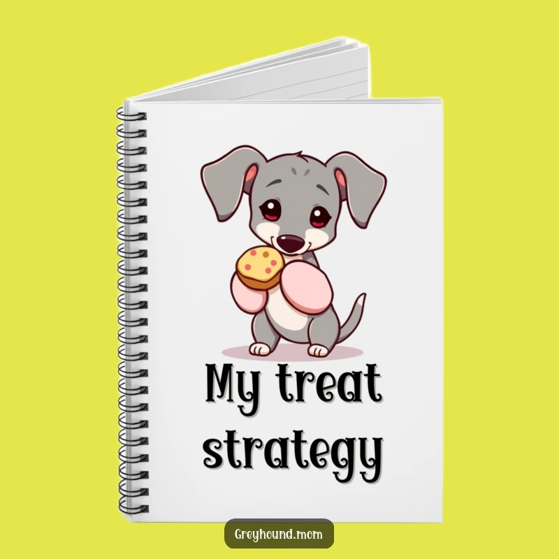 Funny Greyhound Oven Mitts Notebook - Jot Down Treat Ideas
