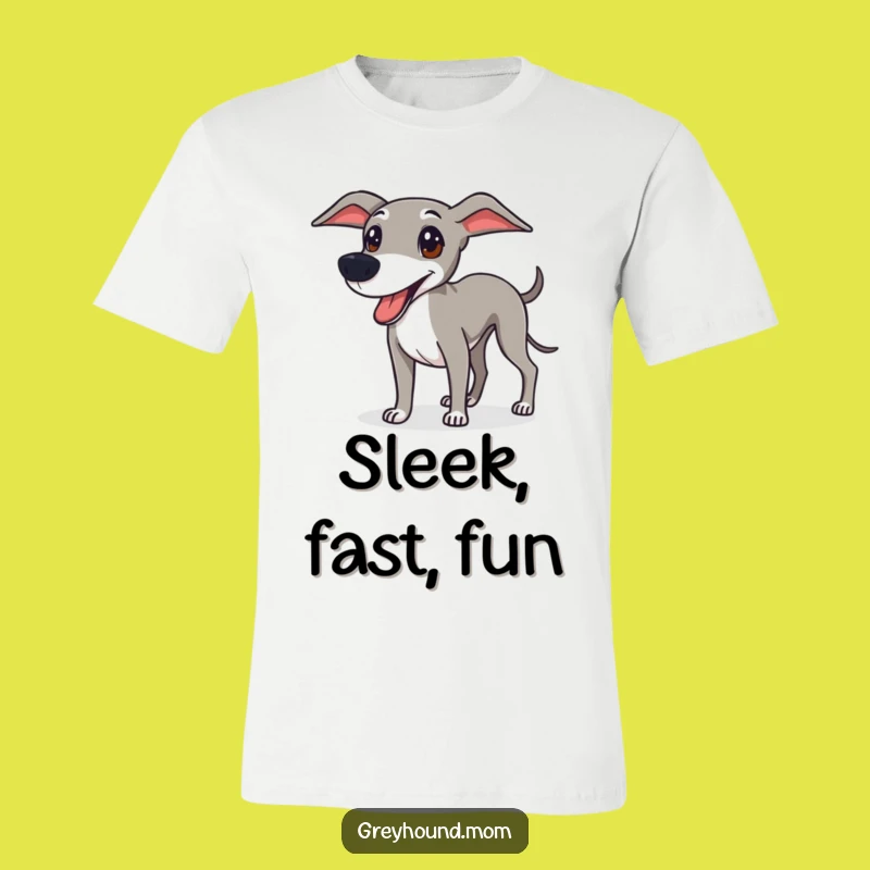 Funny Greyhound T-Shirt: Sleek and Playful, Awesome Funny Gift for Active Owners