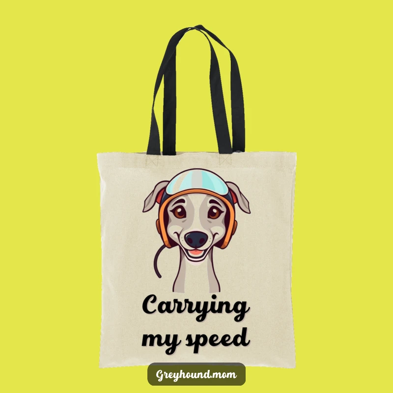 Funny Greyhound Tote Bag - Racer Accessory, Ideal Funny Gift