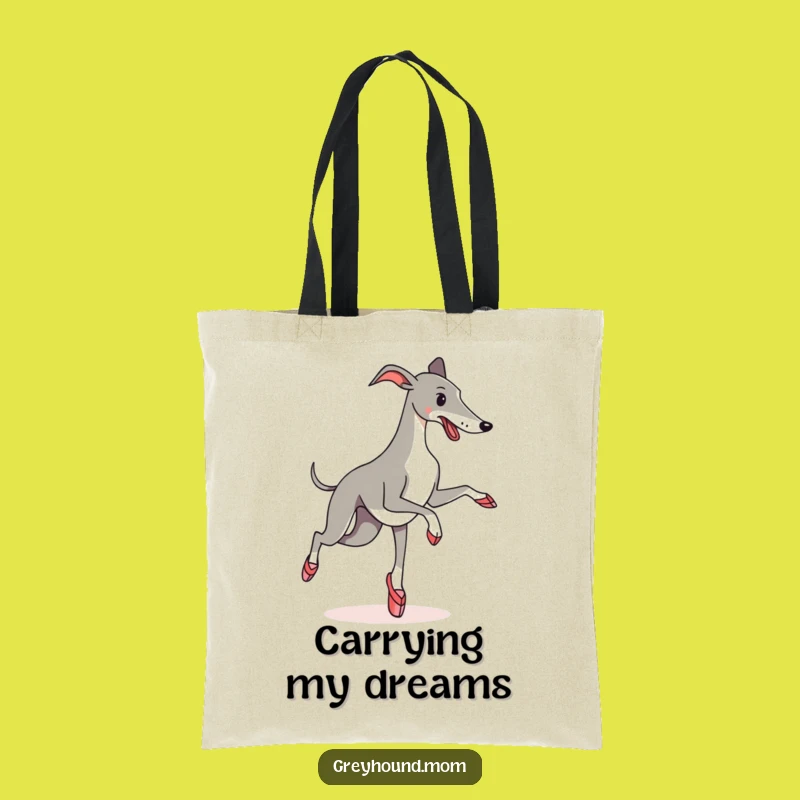 Funny Greyhound Ballet Tote Bag: Carry Your Essentials with Grace