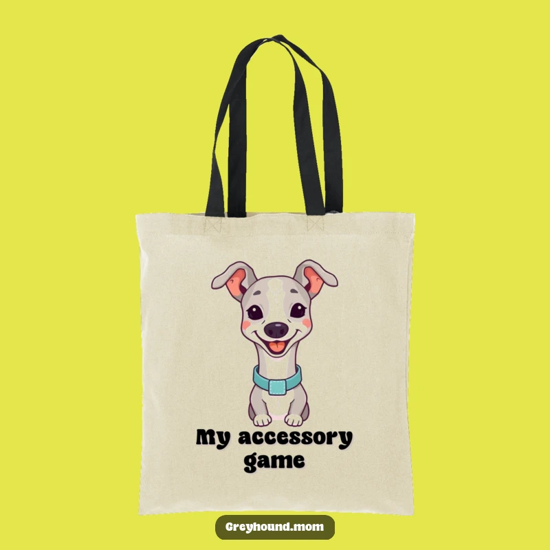 Funny Happy Greyhound Tote Bag: Stylish Dog Bag, Perfect Funny Gift