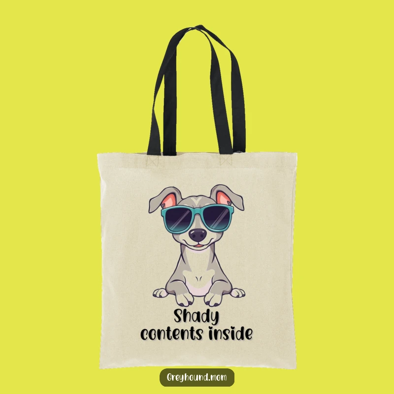 Funny Sunglasses Greyhound Tote Bag - Cool Relaxer Accessory Gift